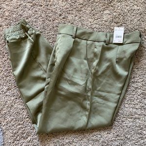 NWT olive green dress pant/joggers